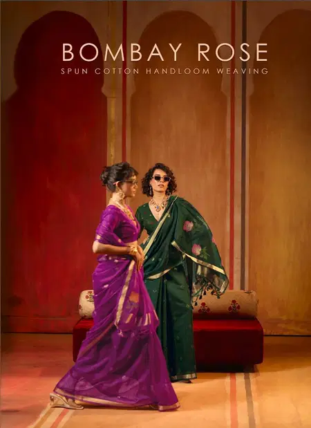 Bombay Rose By Rajtex Munga Cotton Saree Best Wholesale Shop In Surat